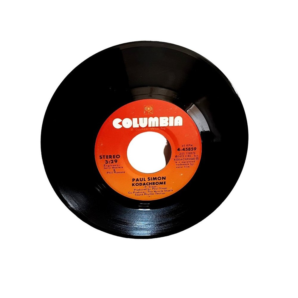 Paul Simon Kodachrome and Tenderness 45 Record 45859 1973